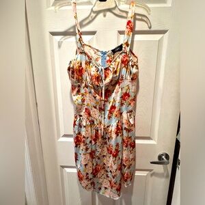 NTW blue / pink floral dress
